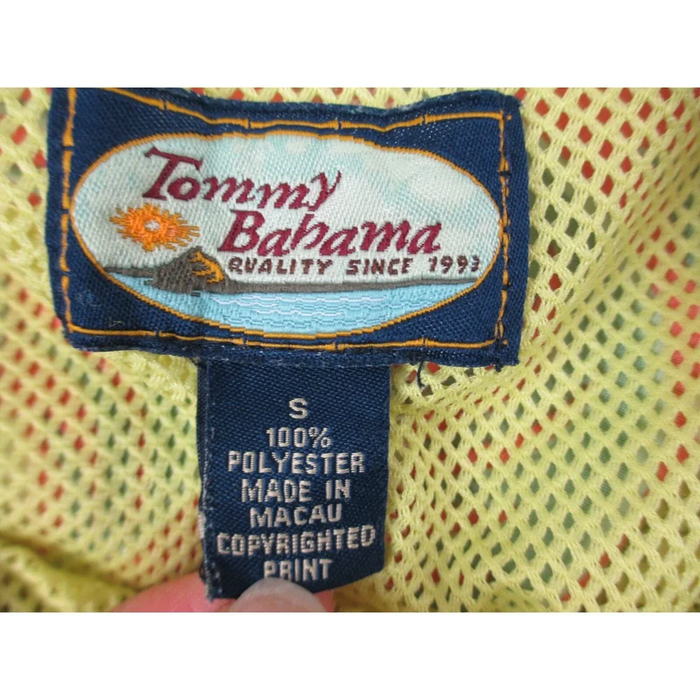 Tommy‎ Bahama Swim Trunks Mens Small Orange Floral Board Shorts Bathing Suit